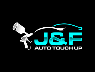 J & F auto touch up logo design by togos