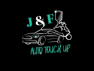 J & F auto touch up logo design by BaneVujkov