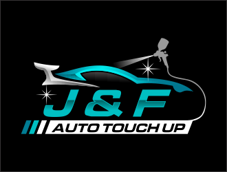 J & F auto touch up logo design by ingepro