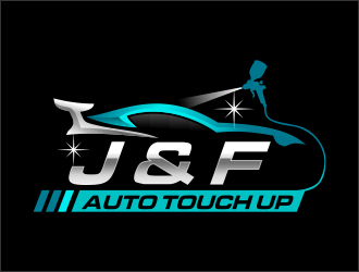 J & F auto touch up logo design by ingepro