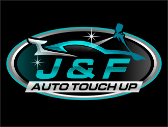 J & F auto touch up logo design by ingepro