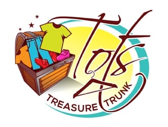 Tots treasure trunk logo design by MAXR