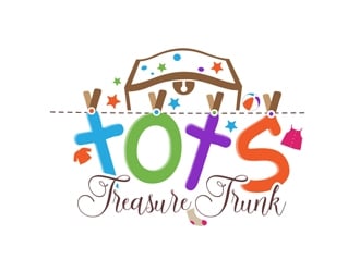 Tots treasure trunk logo design by DreamLogoDesign