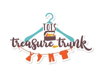 Tots treasure trunk logo design by DreamLogoDesign