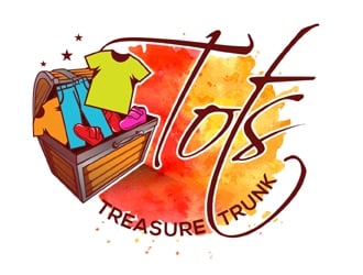 Tots treasure trunk logo design by MAXR