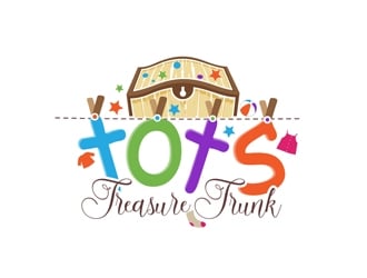 Tots treasure trunk logo design by DreamLogoDesign