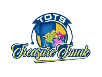 Tots treasure trunk logo design by DreamLogoDesign