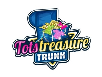 Tots treasure trunk logo design by DreamLogoDesign