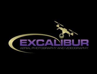 EXCALIBUR  aerial photography and videography  logo design by RIANW