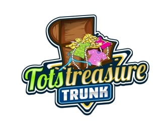 Tots treasure trunk logo design by DreamLogoDesign