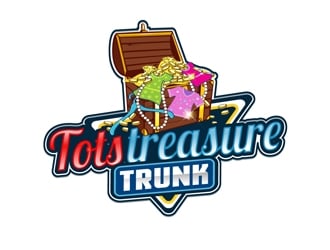 Tots treasure trunk logo design by DreamLogoDesign