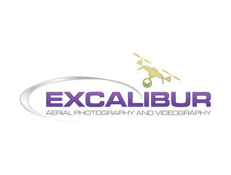 EXCALIBUR  aerial photography and videography  logo design by RIANW
