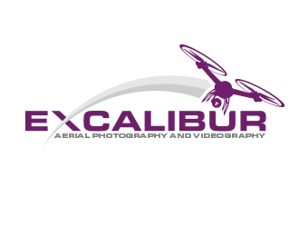 EXCALIBUR  aerial photography and videography  logo design by MarkindDesign