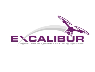 EXCALIBUR  aerial photography and videography  logo design by MarkindDesign