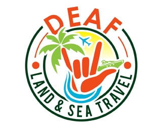 Deaf Land & Sea Travel logo design by MAXR