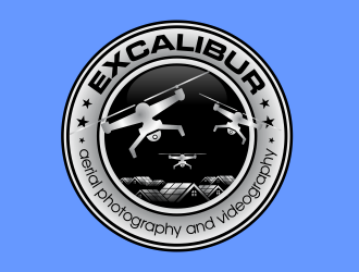 EXCALIBUR  aerial photography and videography  logo design by qqdesigns