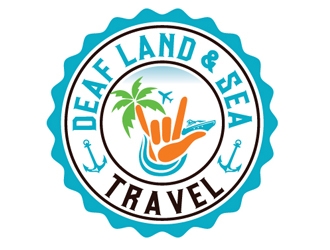 Deaf Land & Sea Travel logo design by logoguy