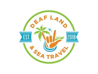 Deaf Land & Sea Travel logo design by cikiyunn