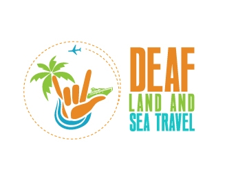 Deaf Land & Sea Travel logo design by Cyds