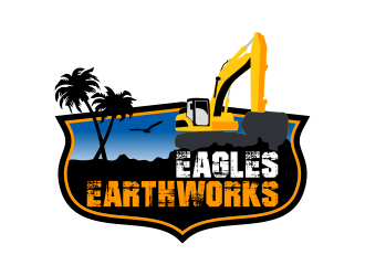 Eagles Earthworks logo design by Kruger