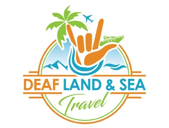 Deaf Land & Sea Travel logo design by MAXR