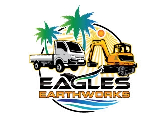 Eagles Earthworks logo design by invento