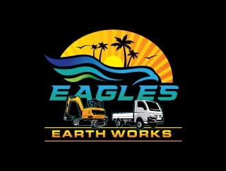 Eagles Earthworks logo design by invento