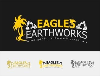 Eagles Earthworks logo design by WoAdek