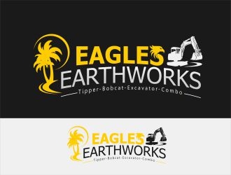 Eagles Earthworks logo design by WoAdek