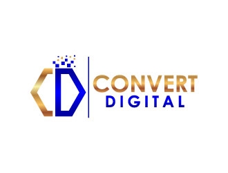 Convert Digital logo design by uttam