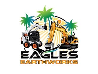 Eagles Earthworks logo design by invento