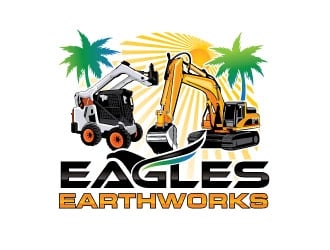 Eagles Earthworks logo design by invento