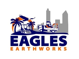 Eagles Earthworks logo design by mckris