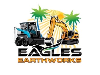 Eagles Earthworks logo design by invento