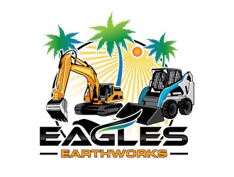 Eagles Earthworks logo design by invento