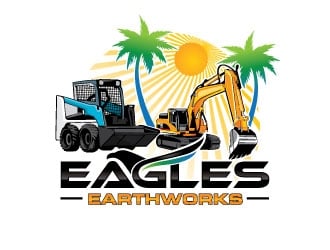 Eagles Earthworks logo design by invento