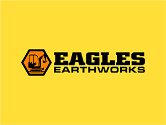 Eagles Earthworks logo design by hole