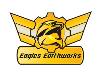 Eagles Earthworks logo design by DigitalCreate