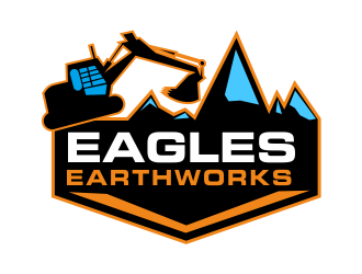 Eagles Earthworks logo design by Greenlight