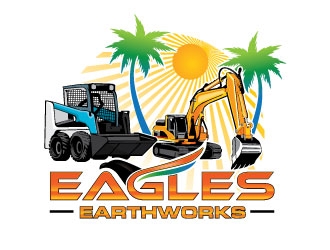 Eagles Earthworks logo design by invento