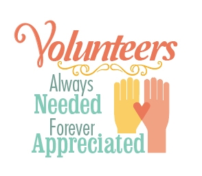 Volunteers : Always Needed Forever Appreciated logo design ...