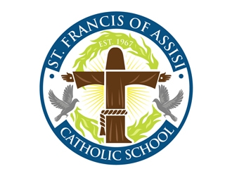 St. Francis of Assisi Catholic School logo design by DreamLogoDesign