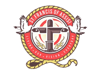 St. Francis of Assisi Catholic School logo design by DreamLogoDesign