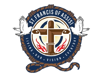 St. Francis of Assisi Catholic School logo design by DreamLogoDesign