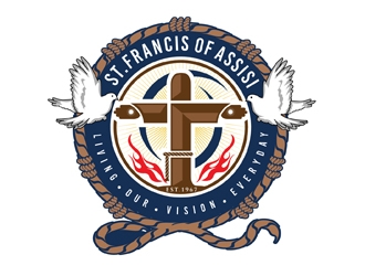 St. Francis of Assisi Catholic School logo design by DreamLogoDesign