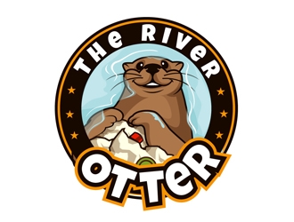 The River Otter logo design by DreamLogoDesign