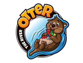 The River Otter logo design by DreamLogoDesign