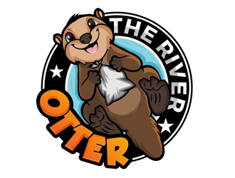 The River Otter logo design by DreamLogoDesign