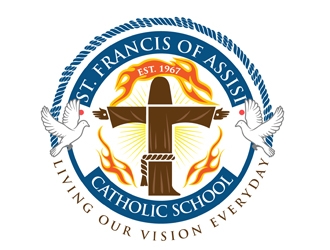 St. Francis of Assisi Catholic School logo design by DreamLogoDesign