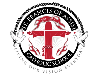 St. Francis of Assisi Catholic School logo design by DreamLogoDesign